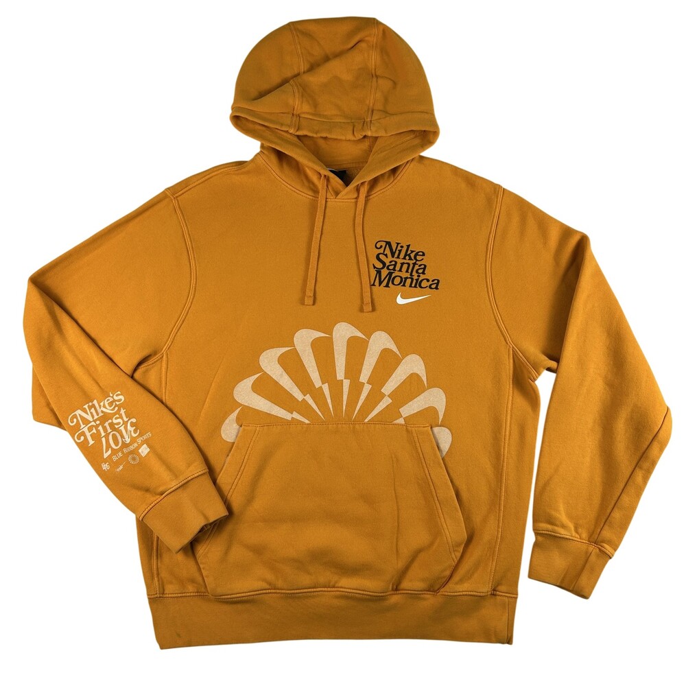 Nike Hoodie Mens Medium Santa Monica Fleece Pinwheel Graphic Sweatshirt Y2K